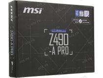 MSI Z490-A PRO (RTL) LGA1200 Z490 2xPCI-E HDMI+DP 2.5GbLAN SATA ATX 4DDR4