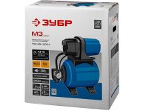  NEW   НАС-М3-1200-Ч Станция насосная ЗУБР МАСТЕР М3, 1200 Вт, 63 л/мин, напор 46 м, бак 20 л, корпус из чугуна