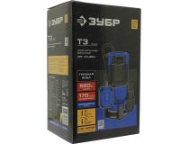 ЗУБР Профессионал НПГ-Т3-550 Насос погружной для грязной воды(550Вт, 170л/мин, 7м, шнур 10м)