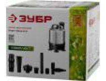 NEW   ЗНФЧ-29-2.3-С Насос фонтанный, ЗУБР, нерж сталь,напор 2.3 м, насадки: колокольчик, гейзер,каскад,50Вт,29л/мин