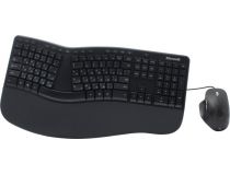 Microsoft Ergonomic Desktop (Кл-ра Ergo, М/Мед+Мышь 5кн, Roll) RJU-00011 