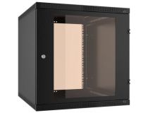 NT WALLBOX LIGHT 18-65 B Шкаф 19 настенный 18U 600*520, дверь стекло-металл, чёрный