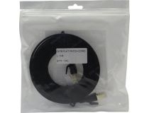 Patch Cord FTP кат.8 3м, чёрный, плоский