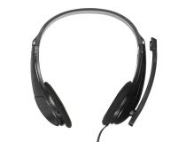 Наушники с микрофоном OKLICK HS-M150 Black  (шнур 2.2м)  428963 