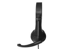 Наушники с микрофоном OKLICK HS-M150 Black  (шнур 2.2м)  428963 