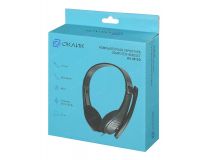 Наушники с микрофоном OKLICK HS-M150 Black  (шнур 2.2м)  428963 