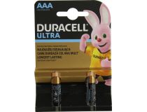 Duracell ULTRA MX2400-2 (LR03) Size AAA, 1.5V,щелочной (alkaline)  уп. 2 шт 