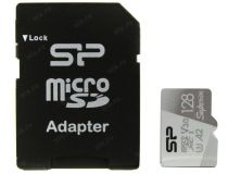 Silicon Power SP128GBSTXDA2V20SP microSDXC Memory Card 128Gb UHS-I U3 V30 A2 + microSD-- SD Adapter