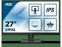 27   ЖК монитор AOC 27P2Q(/30) Black с поворотом экрана (LCD, 1920x1080, D-Sub, DVI, HDMI, DP, USB3.2 Hub)