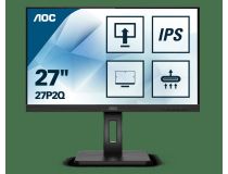 27   ЖК монитор AOC 27P2Q(/30) Black с поворотом экрана (LCD, 1920x1080, D-Sub, DVI, HDMI, DP, USB3.2 Hub)