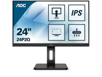 23.8 ЖК монитор AOC 24P2Q Black с поворотом экрана (LCD, 1920x1080, D-sub, DVI, HDMI, DP, USB3.2 Hub)