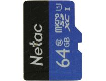 Netac NT02P500STN-064G-S microSDXC Memory Card 64Gb UHS-I U1