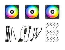 ID-Cooling ID-FAN-XF-12025-ARGB-TRIO  (4пин, 120x120x25мм 3шт,18-26.4дБ, 700-1500об/мин)