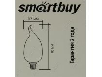 Smartbuy SBL-C37Can-12-60K-E14 (E14, 960 люмен, 6000К, 12Вт, 220-240В)