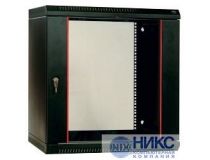 ЦМО ШРН-Э-15.350-9005 Шкаф 19 настенный, чёрный 15U 600*350, дверь стекло