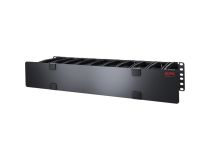 APC AR8603A Horizontal Cable Manager, 2U x 6 Deep with Cable Tie-off bottom plate, Single-Sided with Cover