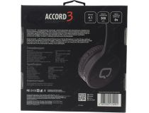Наушники с микрофоном QUMO Accord 3 Black (Bluetooth, с регулятором громкости)