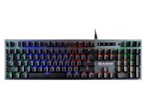 Клавиатура Bloody B765 Grey LK Green  USB подсветка клавиш