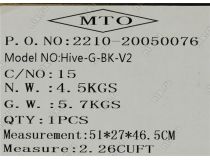 Miditower Aerocool Hive-G-BK-v2 ATX без БП, с окном