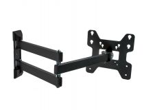 Kromax OPTIMA-408 Black Наклонно-поворотный кронштейн (VESA100-400, 22-65 , 30кг)