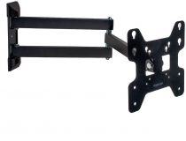 Kromax OPTIMA-408 Black Наклонно-поворотный кронштейн (VESA100-400, 22-65 , 30кг)