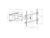 ArmMedia PARAMOUNT-60 Black Универсальное поворотное крепление (VESA200-600x400, 60кг)