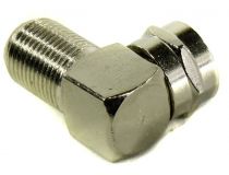 Коннектор антенный тип F (F-M), Г-образный