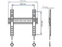 Kromax VEGA-13 Black фиксированный кронштейн (VESA75-200, 35кг)