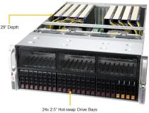 SuperMicro 4U 4124GS-TNR (SP3, 10xPCI-E, SVGA, SATA RAID,24xHS SAS/SATA, 2xGbLAN, 32DDR4 2000W HS)