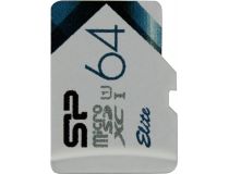 Silicon Power SP064GBSTXBU1V21 microSDXC Memory Card 64Gb UHS-I U1