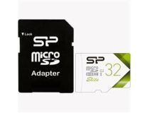 Silicon Power SP032GBSTHBU1V21SP microSDHC Memory Card 32Gb UHS-I U1 + microSD-- SD Adapter