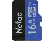 Netac NT02P500STN-016G-S microSDHC Memory Card 16Gb UHS-I U1 Class 10