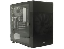 Minitower Aerocool Atomic-G-BK-v1 Black MicroATX без БП, с окном