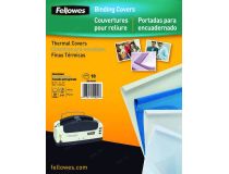 Fellowes FS-53906 Обложки для термопереплета A4, 20 мм, (151-200) 50 шт., вверх - прозр. ПВХ, низ - глянц. белый картон