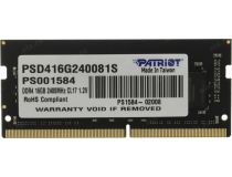 Patriot Signature Line PSD416G240081S DDR4 SODIMM 16Gb PC4-19200 CL17