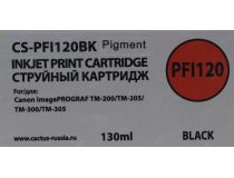 Картридж Cactus CS-PFI120BK Black для Canon iPF TM-200/TM-205/TM-300/TM-305