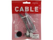 Smartbuy iK-12NSL black Кабель USB AM-- micro-B 1м, Г-образные коннекторы