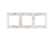 Legrand 754103 VLN-l Ампир БЕЛ Рамка 3-пост