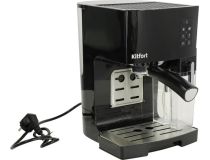 Kitfort KT-743 Кофеварка рожковая (1400W, 19bar, 1.4л/0.4л, автоматический капучинатор)