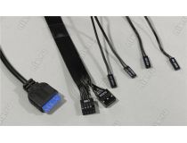 Miditower 1STPLAYER FIRE DANCING V3-A V3-A-4G6 ATX без БП, с окном