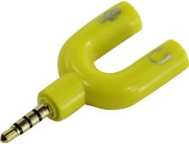 Smartbuy A217 Переходник 4-pin Jack3.5-M -- 2xJack3.5-F (phone + mic)