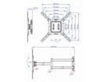 Kromax DIX-18 Black Универсальное поворотное крепление (VESA100-400, 40кг)