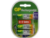 Аккумулятор GP 270AAHC-6 (1.2V, 2600mAh) NiMH, Size AA  уп. 6 шт 
