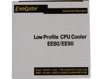 ExeGate EX286151RUS EE90-Cu (3пин, 775/1155/AM4-FM2, 22дБ, 2200об/мин, Al)