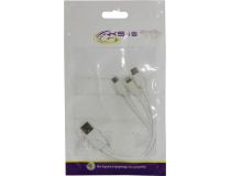 KS-is KS-478W-0.2 Кабель USB AM -- micro-B/USB-C/Lightning 0.2м