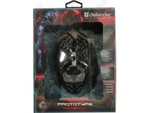 Defender Prototype Gaming Mouse GM-670L (RTL) USB 6btn+Roll  52670 