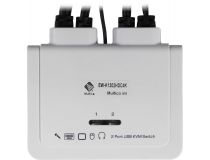 Multico EW-K1302HDC4K 2-port Type-C/HDMI KVM Switch (клав.USB+мышьUSB+HDMI+Audio,проводной ПДУ,кабели несъемные)