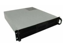 RE204-D4H2-M-45 Корпус 2U server case,4x5.25+2HDD,черный,без блока питания(PS/2,mini-redundant),глубина 450мм,mATX