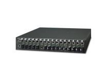 PLANET MC-1610MR 19 16-slot SNMP Managed Media Converter Chassis (AC Power) with redundant power option