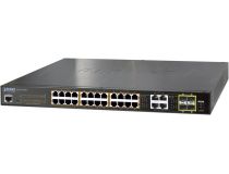 PLANET GS-4210-24P4C IPv6/IPv4, 24-Port Managed 802.3at POE+ Gigabit Ethernet Switch + 4-Port Gigabit Combo TP/SFP